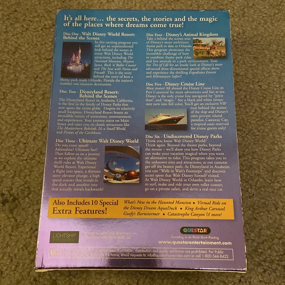 NWT DVD Box Set- Disney Parks:The Secrets, Stories, and Magic Behind the Scenes - Picture 3 of 7
